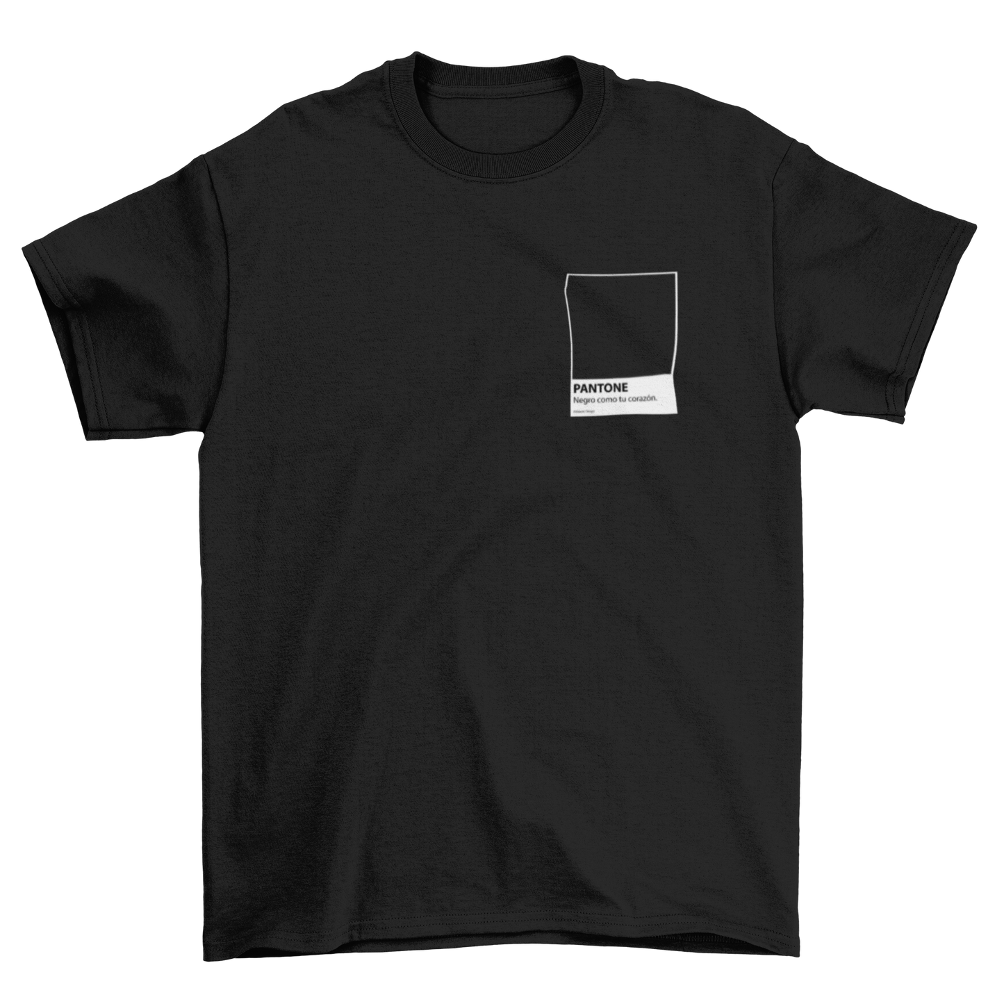 Camiseta Pantone Negro, como tu corazón.