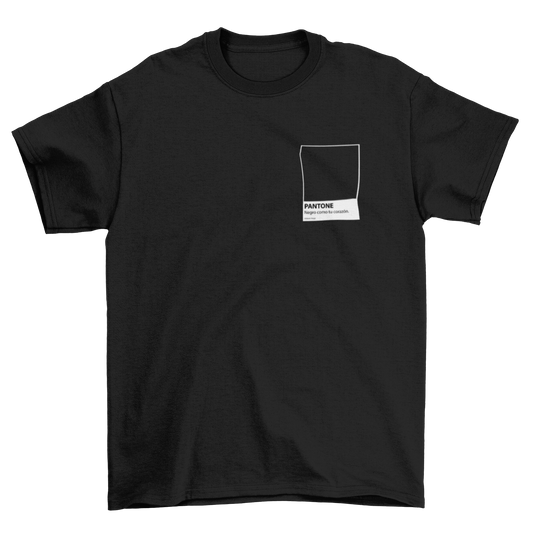 Camiseta Pantone Negro, como tu corazón.